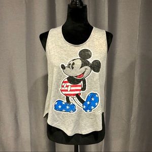 Disney Mickey Mouse American Flag Tanktop